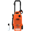 BLACK+DECKER |1700W, 125 Bar Corded Pressure Washer |Vertical| Portable and easy to store |Orange + Black