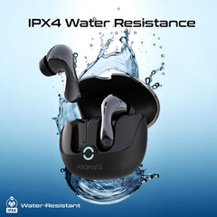 Promate High-Definition ANC TWS Earphones with intellitouch,Black