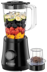 Black & Decker 500W Blender with 1 Grinder - Black