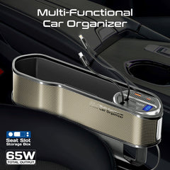 منظم سيارة متعدد الوظائف ومحطة شحن بقدرة 65 واط - بني
