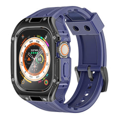 جراب ساعة متين للحماية مع سوار ساعة من مادة TPU - أزرق