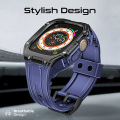 جراب ساعة متين للحماية مع سوار ساعة من مادة TPU - أزرق