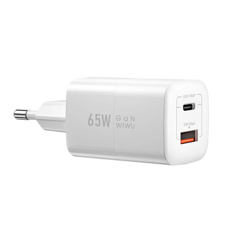 WIWU Wi-U012 65W PD+QC wall charger/ EU Plug White