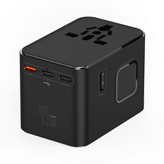 محول قابس عالمي Wiwu GaN، 2C + 2*USB، 45 واط