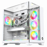 GAMEON Valkyrie I Series Mid Tower Gaming Case 4 Fans - White