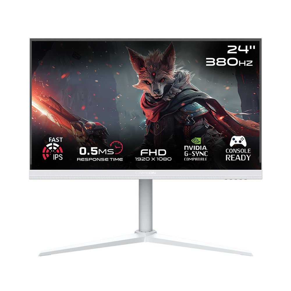 GAMEON GOAP24FHD380IPS Artic Pro Series 24" FHD, 380Hz, MPRT 0.5ms, HDMI 2.1, Fast IPS Gaming Monitor (Support PS5) - White