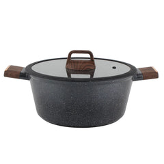 OSFE Marble Cookware Set 12 pcs (32, 28, 24, 20 cm Pots, 28 cm Pan) with 2 Pcs of Utensil Tools