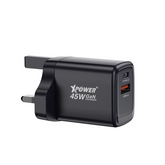XPower GW45 45W PD 3.0/QC Gan Mini Wall Charger - Black