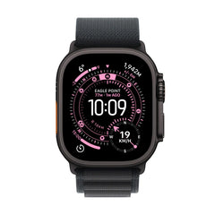 Apple Watch Ultra 3 GPS + Cellular 49mm Black Titanium Case with Black Alpine Loop - Large