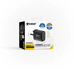 XPower GW65C 65W PD3.0/PPS/QC Wall Charger - Black