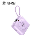 XPower MINI CORE S1052 Type-C Digital Display 10000mAh PD+PPS Magnetic Power Bank - Light Purple