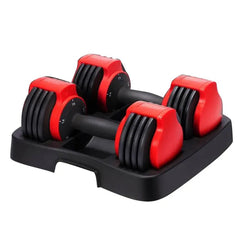 Kingsmith DB15A Adjustable Dumbbell, Compact Weight Set, Black