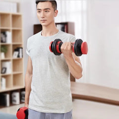 Kingsmith DB15A Adjustable Dumbbell, Compact Weight Set, Black