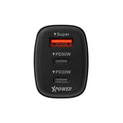 XPower CC3B 82.5W 3 Port 3 in 1 PD 3.0 Car Charger - Black
