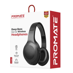 Promate - LaBocaHigh Fidelity Over-Ear Wireless Headphones,Black