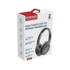 Promate - LaBoca-ProHigh Fidelity Over-Ear Wireless Headphones,Black