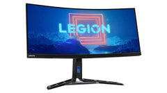 Lenovo Legion Y34wz-30 - 34" WQHD Mini-LED Curved / Up to 1 ms / Up to 180Hz / USB 3.2 Gen 1 / USB-C 3.2 Gen 1 / HDMI 2.1 / DP 1.4 / LAN / Speaker / Eyesafe / Raven Black - Gaming Monitor