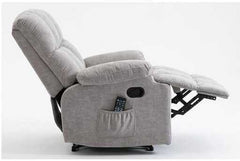 Lounge Recliner Sofa – Premium Chenille Fabric Comfort Design (88×94×103 cm) – Light Grey