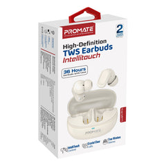 Promate - Acoustic TWS Earphone,White