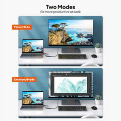 Mowsil DisplayPort to HDMI Adapter | 4K@60Hz, Gold-Plated, Aluminum Alloy, Plug & Play | Monitor TV Converter