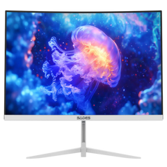 Sades NC-Pelagia SC-CJ04F24W, 24" FHD 1920x1080, 200Hz, 0.5ms, HDMI 2.1, VA, Curved Gaming Monitor - White
