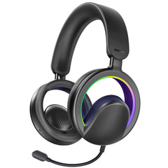 Promate High-Fidelity Open Ear Wireless Over-Ear Headphones with Detachable Mic ,Black