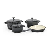 OSFE Cast Iron Cookware Set 7 PCS - Grey