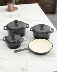 OSFE Cast Iron Cookware Set 7 PCS - Red
