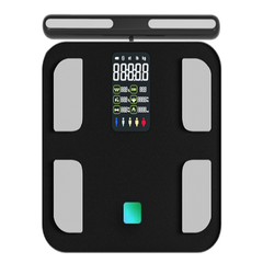 Black & Decker Fitdays 8 Electrode Smart Body Scale Smart Full Body Composition Bioimpedance Scale Digital Body Fat Weight Scale Balance -YK-B2070-SB