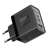 Promate - 45W Power Delivery GaNFast™ Charging Adapter , 2 x 45W USB-C PD Ports,BLACK