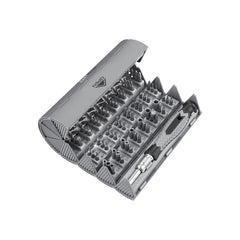 Promate 126 Piece Cylindrical Magnetic Screwdriver Kit,GREY