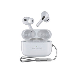 Promate - Harmoni-ProHigh Definition InteliTouch TWS Earphone, With 350mAh Charging Case,White