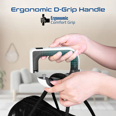 PROMATE Comfort-Grip High Precision Digital Handheld Luggage Scale,White