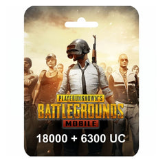 Pubg E-Card PUBG Game Point - (18000 + Free 6300 UC) - 300