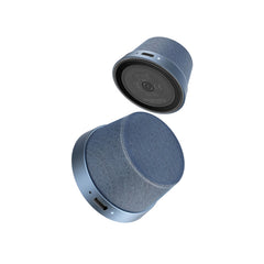 Promate High-Fidelity Mini Bluetooth Speaker with MagSafe Compatible Base ,Navy
