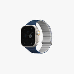 UNIQ REVIX REVERSIBLE MAGNETIC APPLE WATCH STRAP 49/45/44/42MM - STORM (STORM BLUE/ CHALK GREY)