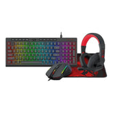 ريدراجون S149 (مجموعة 4 في 1: K515-RGB + M616-RGB + H120 + P016) - مجموعة ألعاب تشمل لوحة مفاتيح، وماوس، وماوس باد، وسماعة رأس.