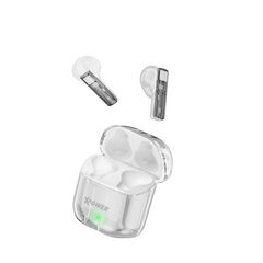 XPower BSE10 True Wireless Bluetooth 5.3 Earbuds - Transparent White