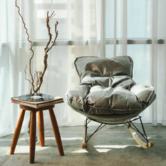SOMA Aura Rocking Chair – Modern Ergonomic Relaxation Design – Premium Fabric – Gray
