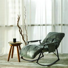 SOMA Recliner Rocking Chair – Modern Ergonomic Reclining & Rocking Design – Premium Fabric – Gray