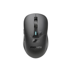 Promate Dual Mode Rechargeable Wireless Mouse with BT & RF Connectivity ,Black