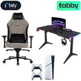 Bundle : Sony PlayStation 5 (PS5) Console Slim - Digital Edition + Sony (PS5) Controller + Gamax D2208B Gaming Desk + Deadskull Gaming Chair