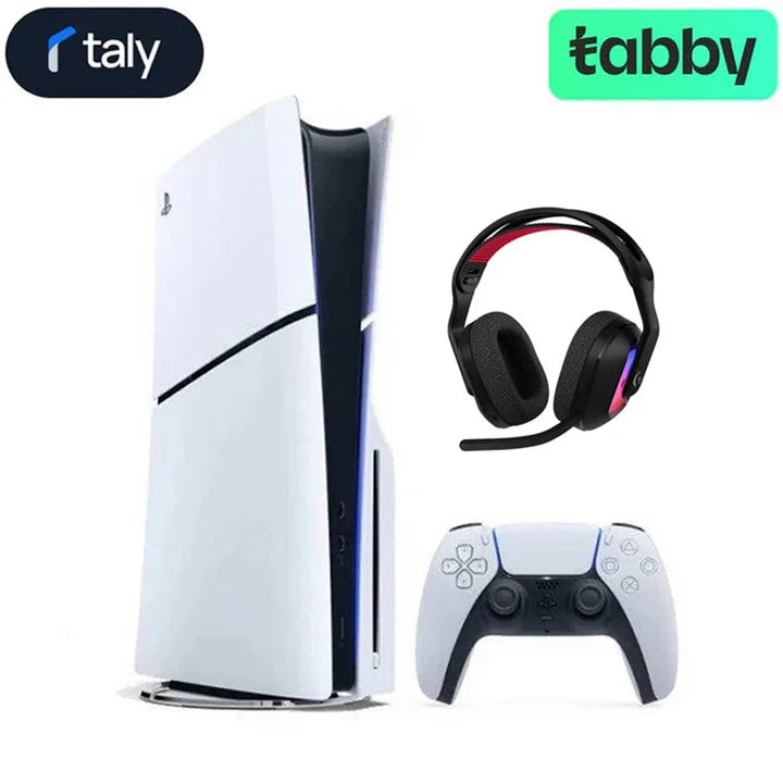 Bundle : Sony PlayStation 5 (PS5) Slim - Disc Console + Logitech ASTRO A20 X LIGHTSPEED Wireless Headset