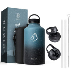 Buzio Trio Series Water Bottle with 3 Lids and Sleev 1.9L - Starry Crush
