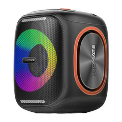 Promate LumiSound™ HD 40W True Wireless Speaker with RGB Lights , 6Hrs Playback ,Black