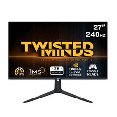 شاشة ألعاب Twisted Minds مقاس 27 بوصة بدقة FHD، ومعدل تحديث 100 هرتز، وتقنية IPS، وزمن استجابة 1 مللي ثانية