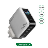 UGREEN 100W 5-Port GaN Fast Charger with Smart Display UK