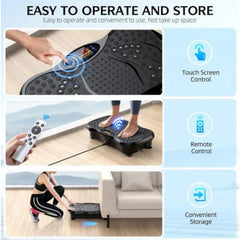 Pre-order: Black Bull Crazy Fit and Vibration Massage Plate, Vibration Plate for 150-Speed Adjustable with 120 kg Capacity