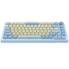 Sades Skyblade 82 82 Key Compact layout 75% with immersive RGB & Multi-Function Knob Wireless mechanical Gaming keyboard - Blue