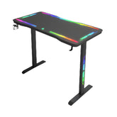 Gamax P206 Tempered Glass Surface Gaming Table 120*60*74 cm with Mousepad & Full RGB - Black